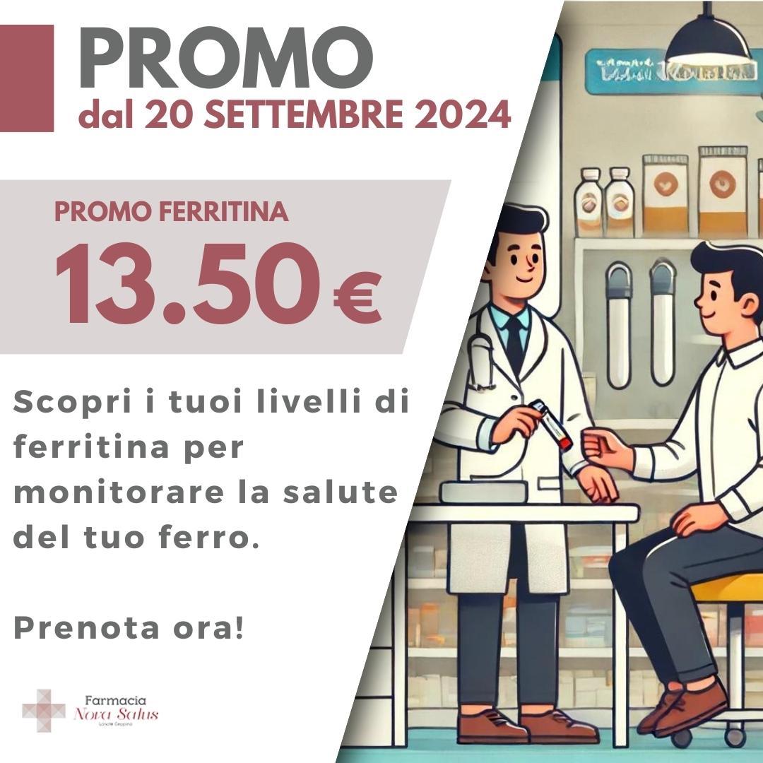 SETTEMBRE 2024 promo ferritina farmacia nova salus