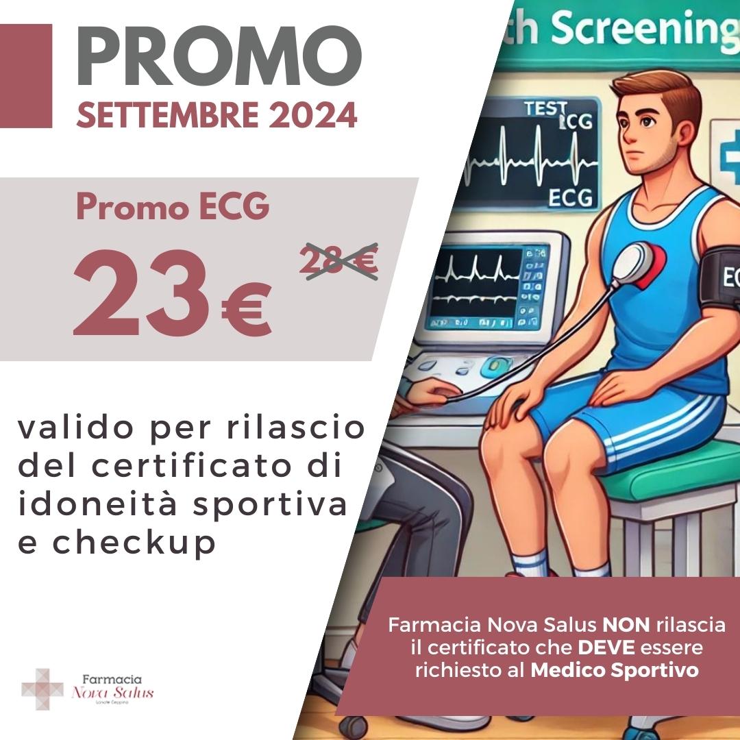 settembre 2024 promo ECG farmacia Novasalus