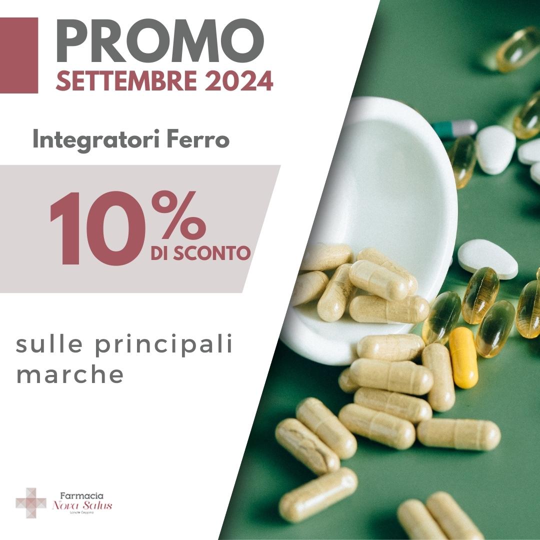 settembre 2024 promo integratori ferro farmacia novasalus