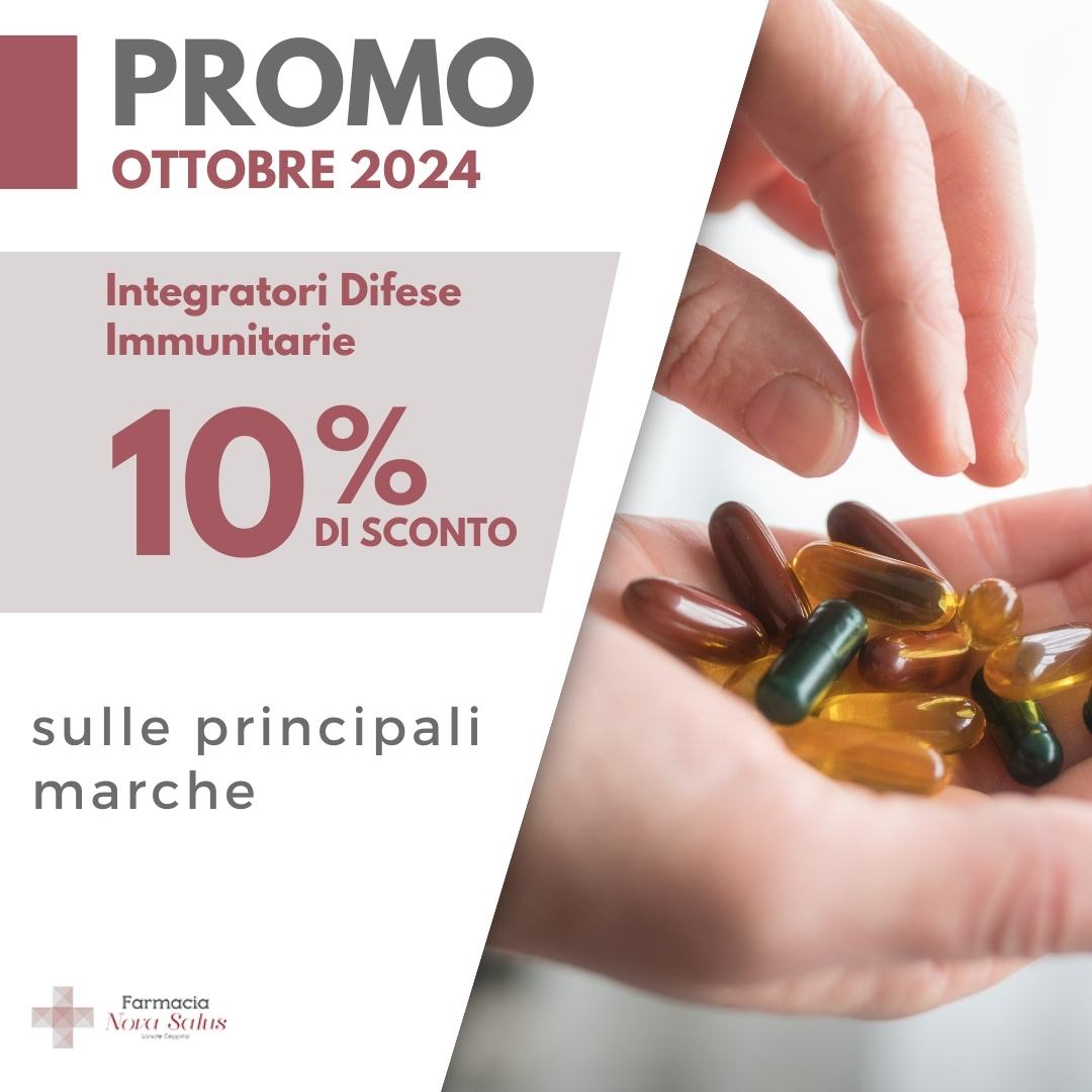 OTTOBRE 2024 promo integratori difese immun farmacia Nova salus