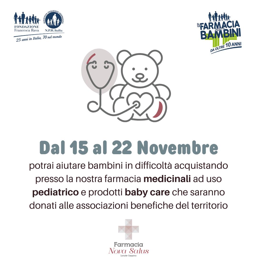 novembre 2024 farmacia per i bambini farmacia nova salus